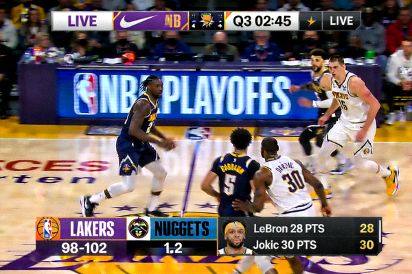 篮球NBA季后赛直播画面